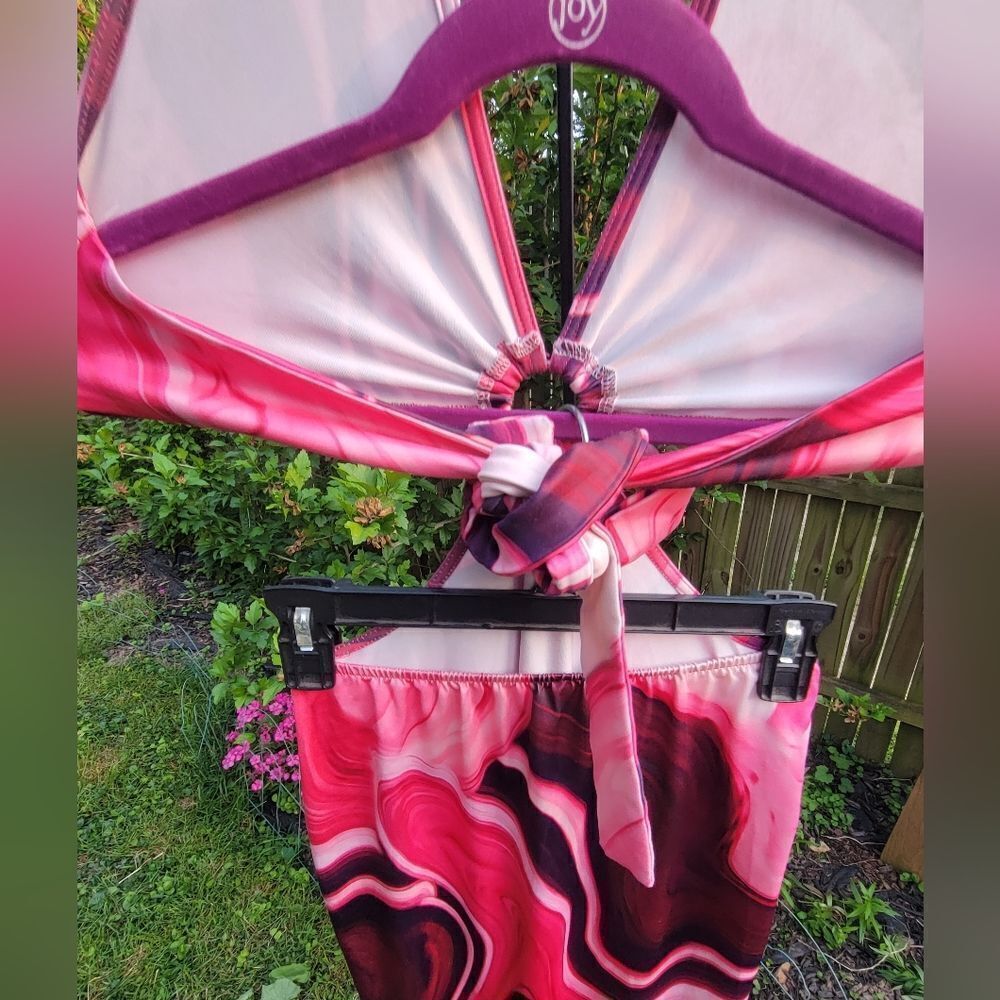 Tie Dye Swirl Halter Dress - Picture 5 of 13